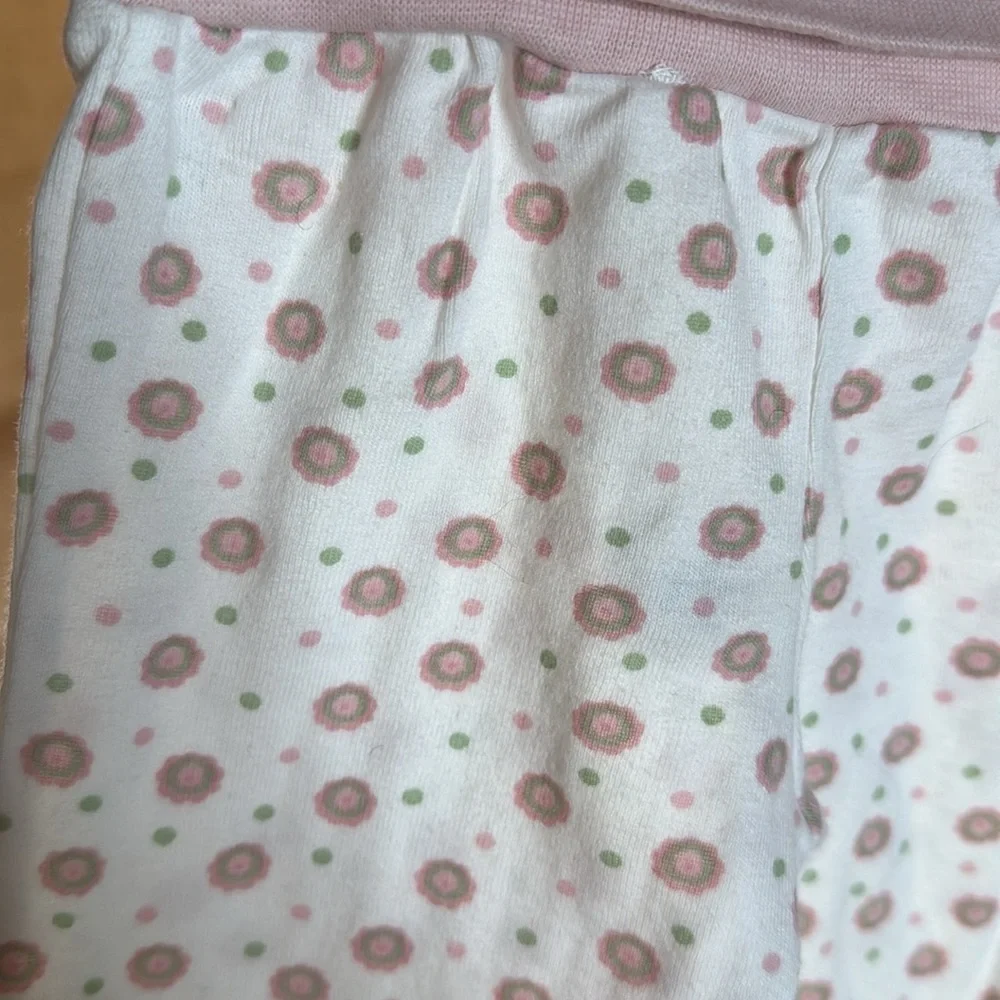 Under the Nile 100% Organic Cotton Kimono Side Snap Top & Pant Set Sz 0-3 Mths